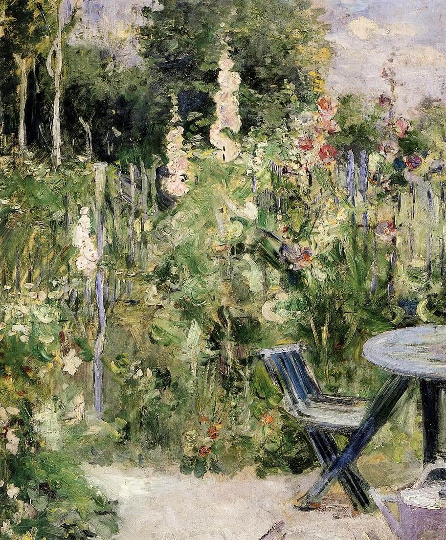 "Roses Trémières" von Berthe Morisot